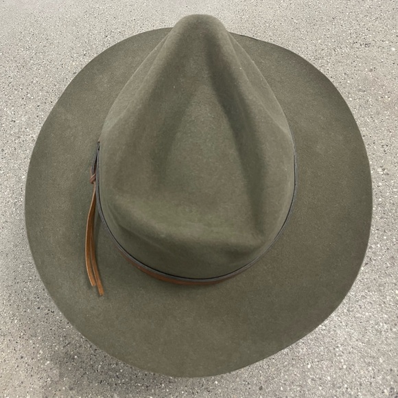 Olive Green VINTAGE STETSON MALLORY HAT - Picture 4 of 16